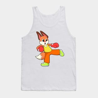 Fox at Martial arts Boxing with Boxing gloves Tank Top